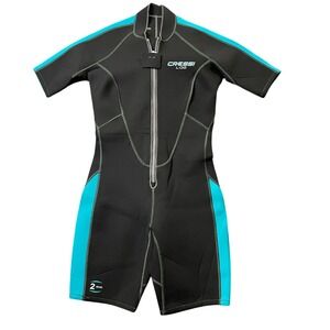 Cressi Lido Ladies Large 2MM Wet Suit Black Turquoise